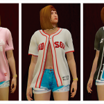 Baseball Jersey for MP Female 1.0