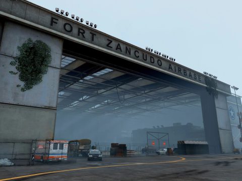 Checkpoint disease research and survivor assistance Fort Zancudo Zombie Apocalypse (Map Editor) 1.0