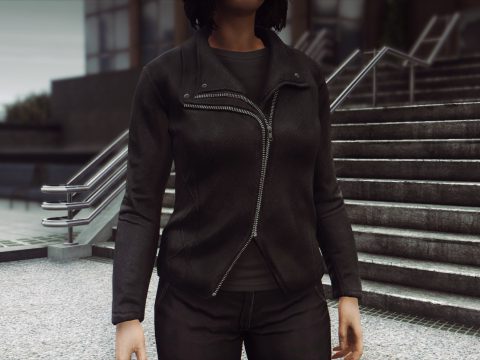 [MP Female] Furless Leather Jacket 1.0