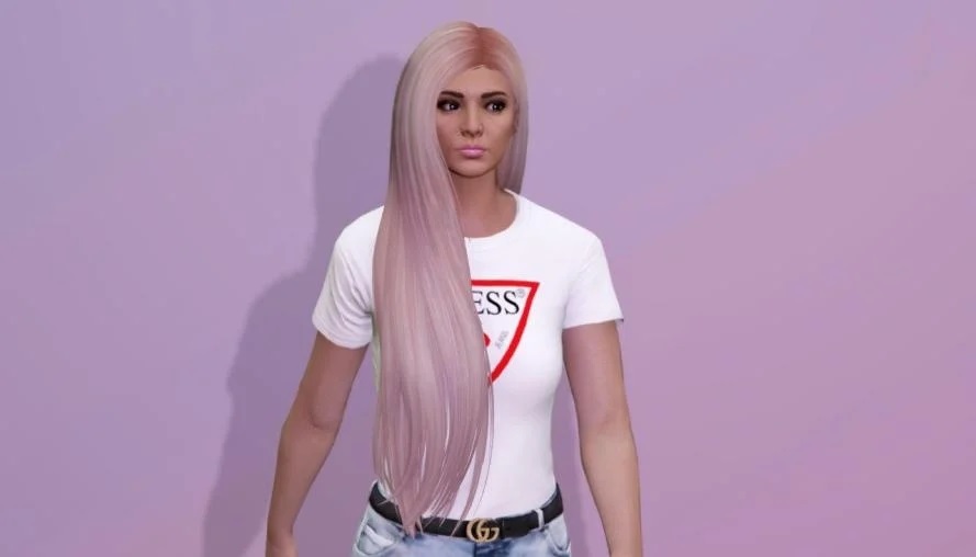 Long Hairstyle For MP Female GTA Mod