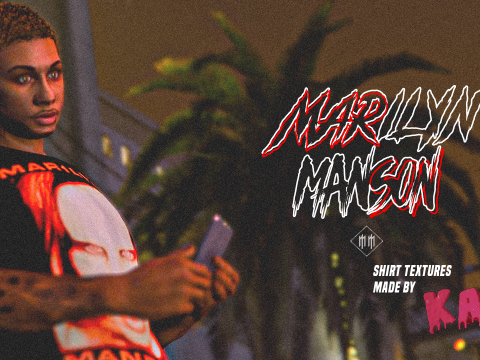 Marilyn Manson Shirt Pack For MP Male 1.0
