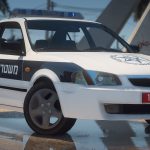 Mazda 323 (lantis) 1999 | An old Israeli police car | [ ELS - Add-on ] +Template 0.1