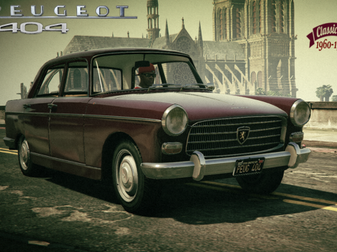 Peugeot 404 + Taxi [Add-On / Replace | Tuning | Template | LODS] 1.0