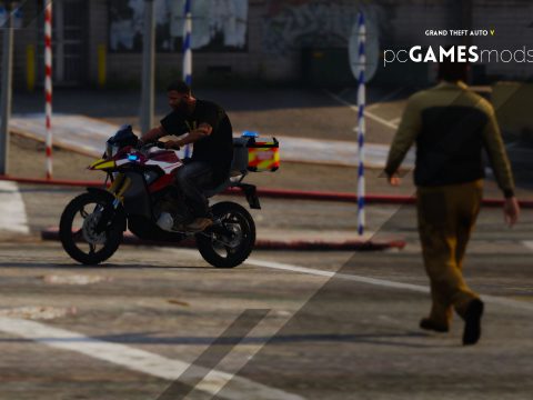Portuguese Fire Department Volunteers - Bmw G310 GS [ Add-On | Reflective ] 1.0