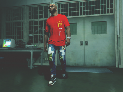McDonald's x Travis Scott Staff Tee V 1