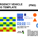 UK Emergency Vehicle Skinning Template WIP