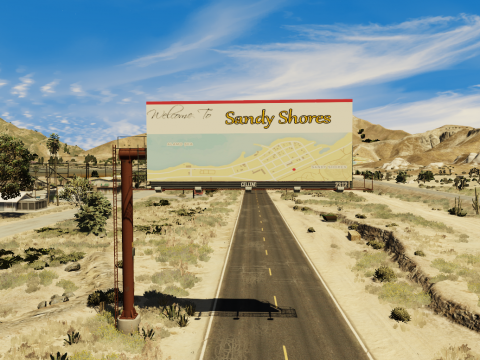 Welcome to Sandy Shores billboard (FiveM Ready) 1.0