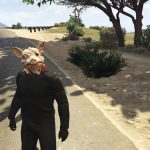 Manhunt pig mask to franklin