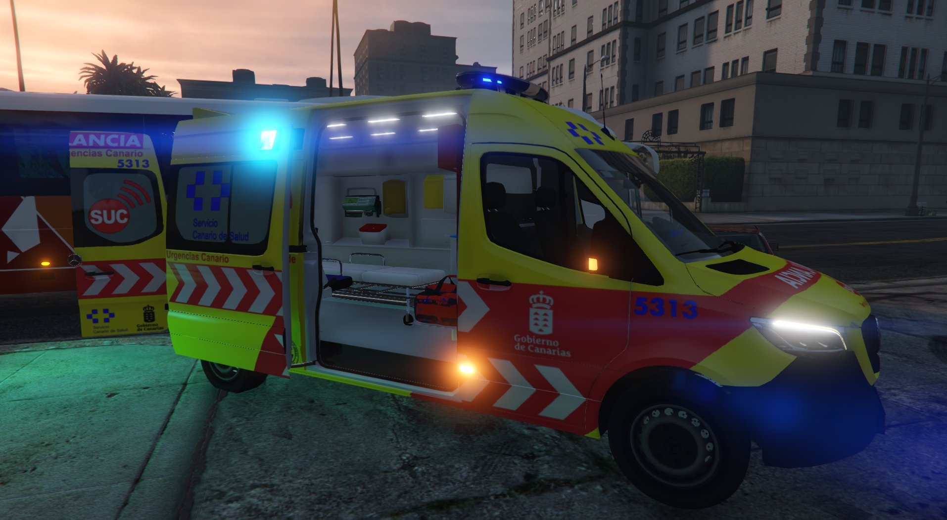 Ambulancia SVB Servicio Urgencias Canario SUC 2019 Mercedes Sprinter VS30 [no-els/els/replace] nueva rotulacion 2.0