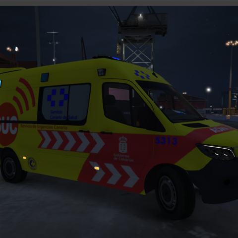 Ambulancia SVB Servicio Urgencias Canario SUC 2019 Mercedes Sprinter ...