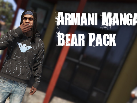 Armani Manga Bear All over Hoodie/Shirt 1.0