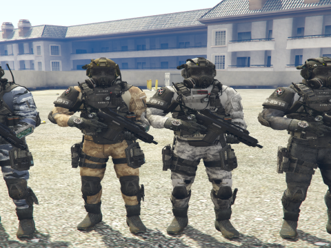 Call Of Duty Ghosts: PMC Model Texture Variation Pack 1.0