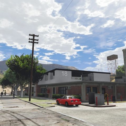 Fire station (Fire house) (911 US, 18 FR version) 1.0 – GTA 5 mod