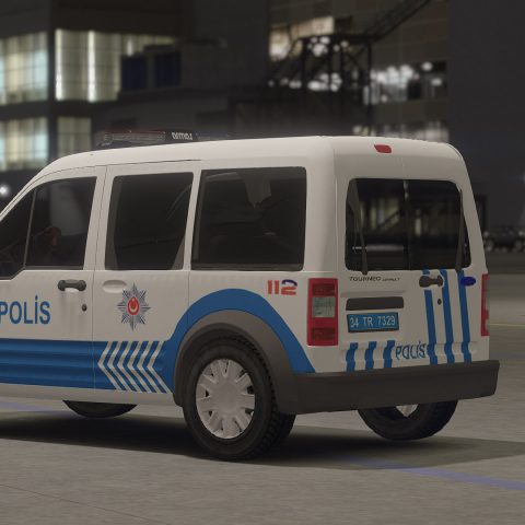 Ford Connect Tourneo Turkish Polcie car [REPLACE][ELS] – GTA 5 mod