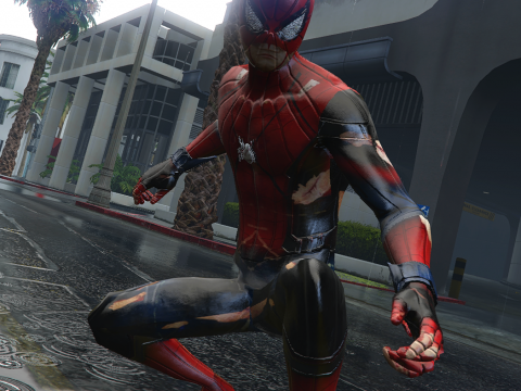 HCU HIRST MOVIES | SPIDER-MAN custom Design-Battle damage texture 0.1