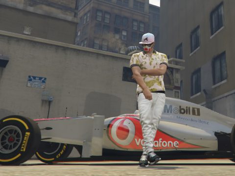 MP Male Pink Versace Shirt 1.0