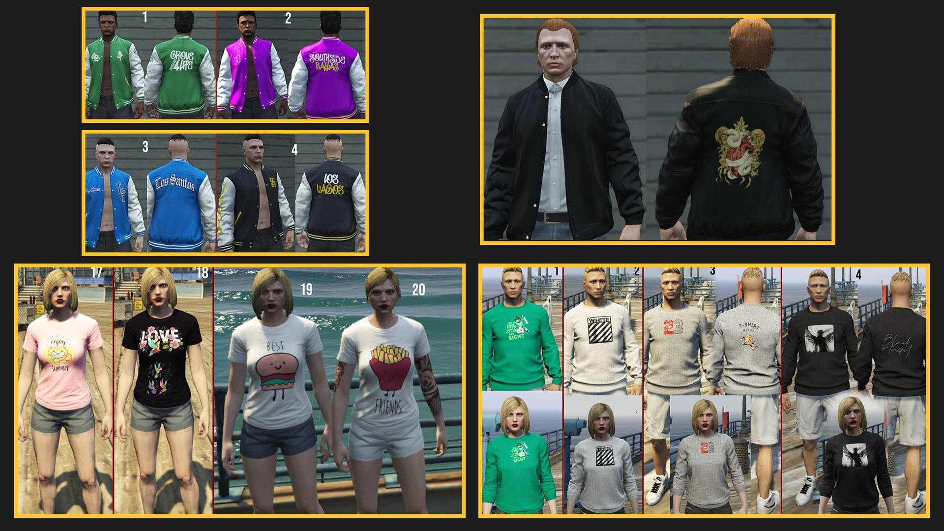 Male& Female& Gang Clothing Pack FiveM Ready 0.01 – GTA 5 mod