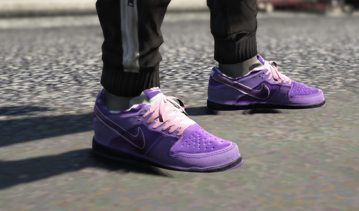purple lobster pink laces