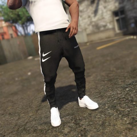 Double Swoosh Nike joggers and TNF Supreme jacket V1.0 – GTA 5 mod