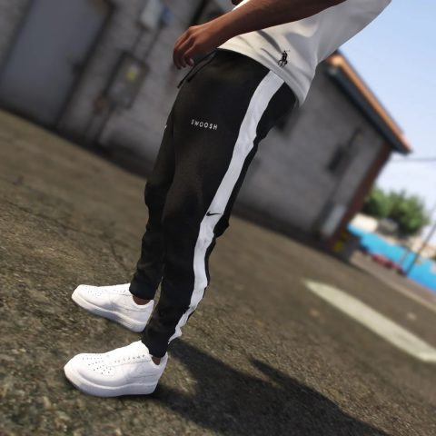 nike reflective swoosh poly pant