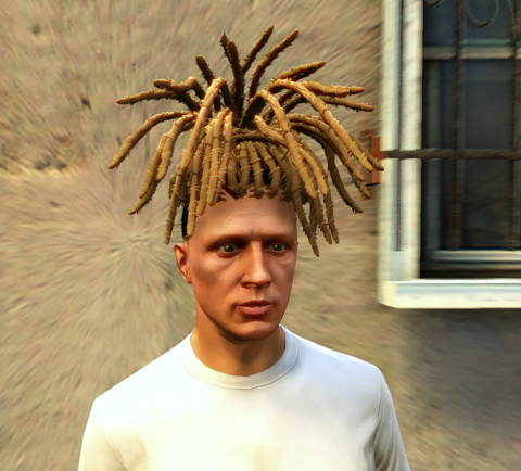 Spiked Up Dreads for MP/SP Male – GTA 5 mod
