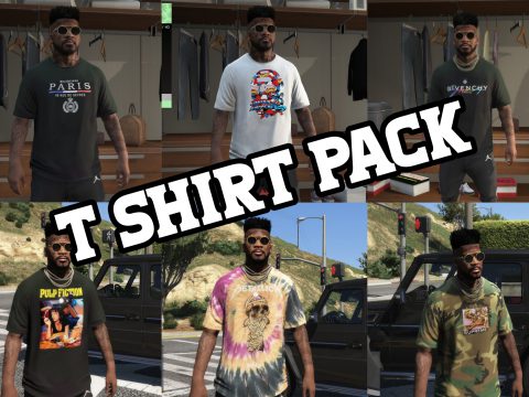 T Shirt Pack 1 (Supreme FW20, Scarface, Pulp Fiction, Balenciaga, Givenchy, Bape Marvel) 2.0
