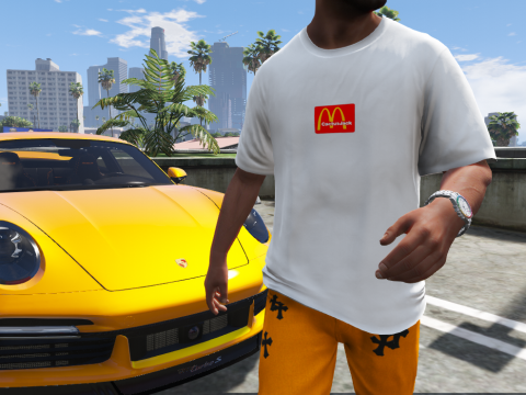 Travis Scott X McDonald's Merch Tee's V 1