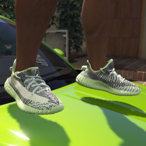 Yeezy 350 V2 Yeezreel Colorway Texture 1.0 – GTA 5 mod