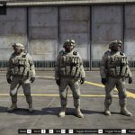 US army outfits for Franklin, Trevor and Michael 1.0