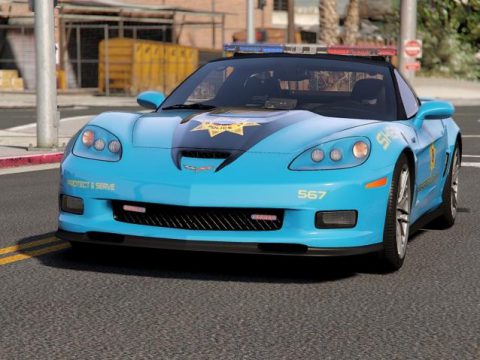 Chevrolet Corvette ZR1 NFS Hot Pursuit Police Car (SCPD/BCSO) [Add-On| ELS] 1.0