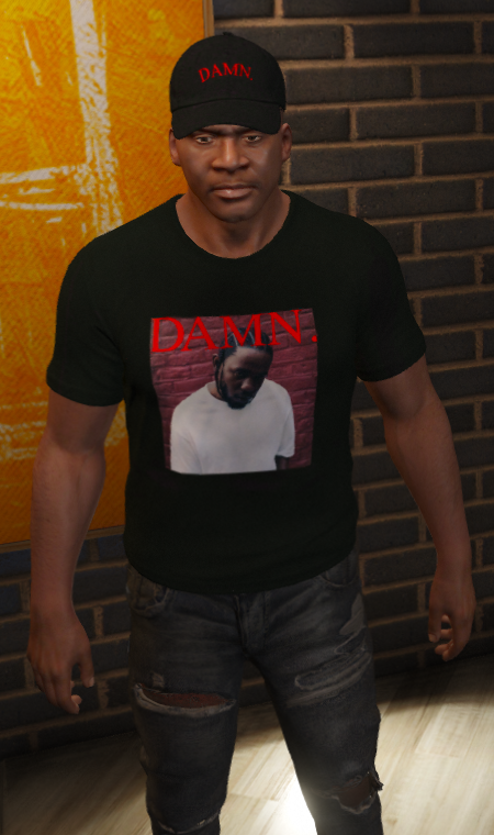 DAMN. shirt + hat 1.0 – GTA 5 mod