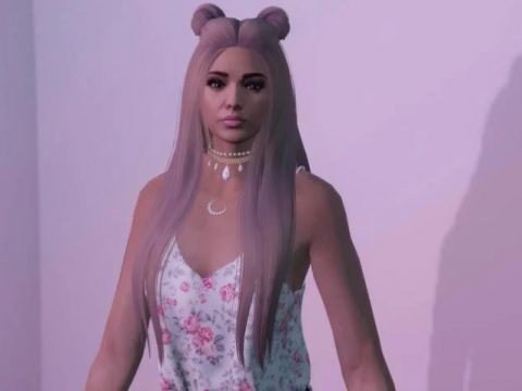 Double bun hairstyle for MP Female 1.1