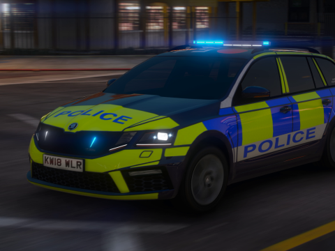 Generic Police Skoda Octavia Estate 2018 [ELS]