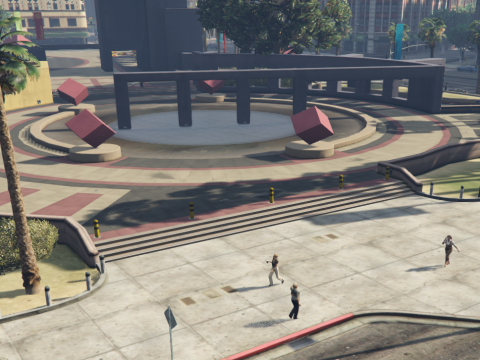 Legion Square Meeting Point Decoration with Lights [YMAP / FiveM] 1.0
