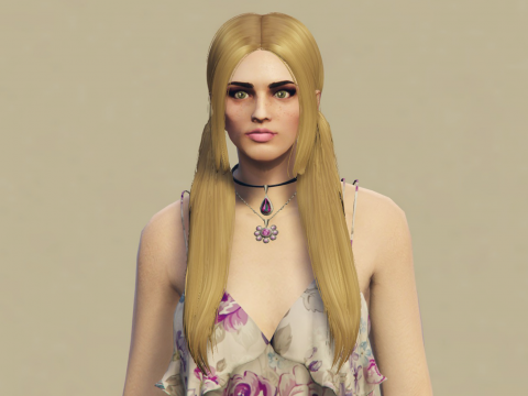 Long pigtails hairstyle for MP Female 1.0