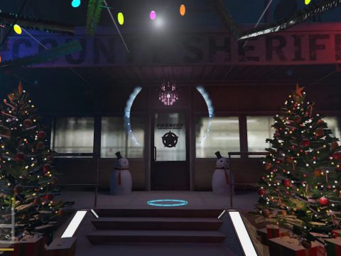 Sandy Shores Sheriff Office Christmas and New Year Decoration 1.0
