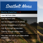 Seatbelt Menu 1.0