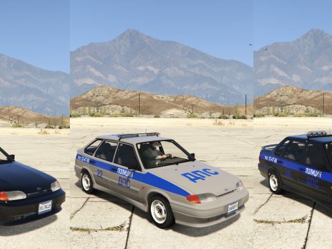 VAZ-2114-2115 LADA Samara 2 Police [Add-On | Extras] 1.0