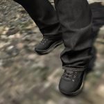 Black combat boots for franklin