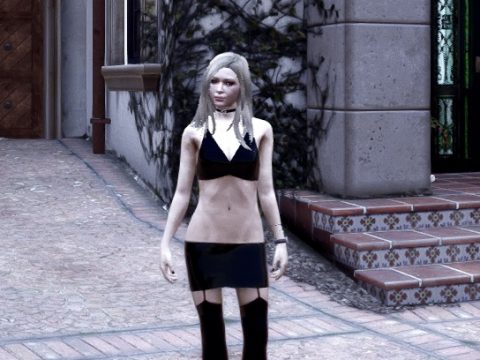Ada Wong Latex mini Dress, halter top and stockings with garters (Retexture) 1.0 1.0