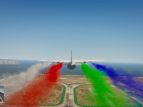 Aircraft Smoke (Changeable Color and Size) for Plane and Helicopter 1.0