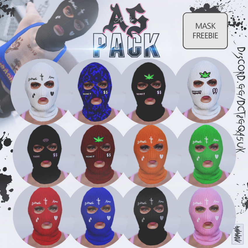 Colored Gang Masks for MP Male V1 – GTA 5 mod