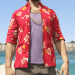 MP Male] Cayo Perico Hawaiian Shirt Texture Patch 