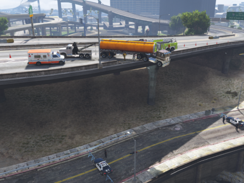 Highway Ledge accident [Menyoo] 1.0