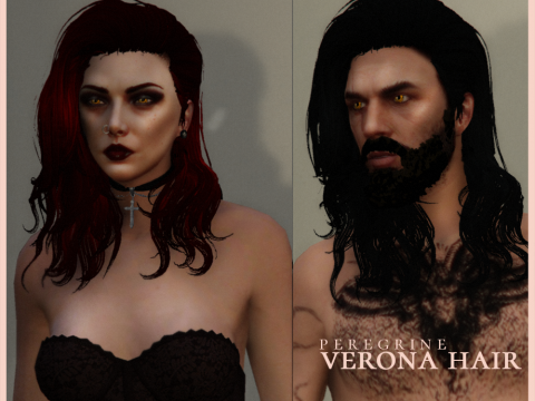 Long Hair for MP Female and MP Male FIVEM Ready 1.1