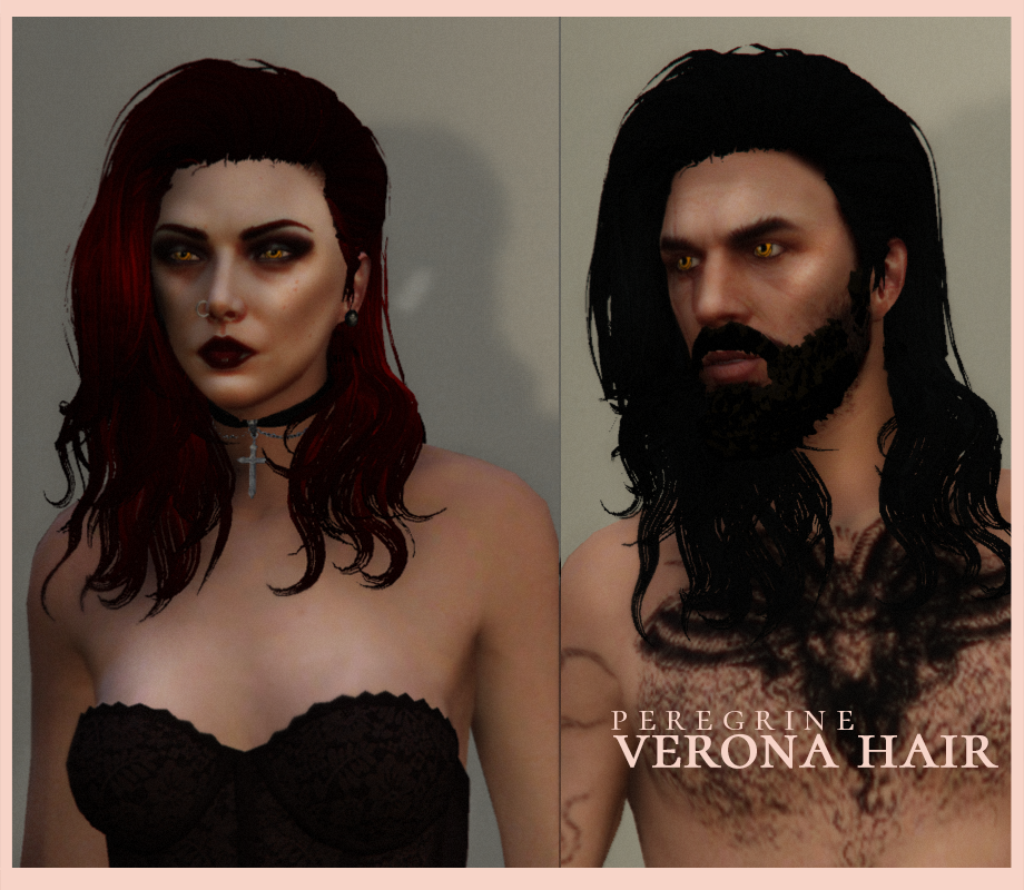 Long Hair for MP Female and MP Male FIVEM Ready 1.1