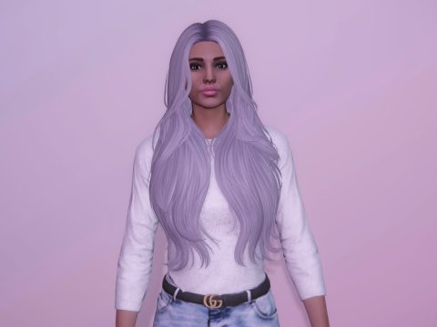 Long wavy hairstyle for MP Female