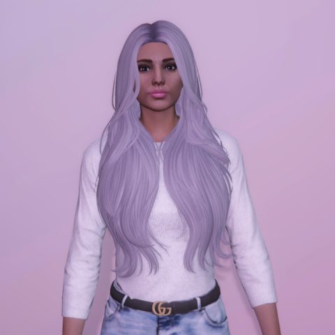 Long wavy ponytail hairstyle for MP female 1.1 – GTA 5 mod