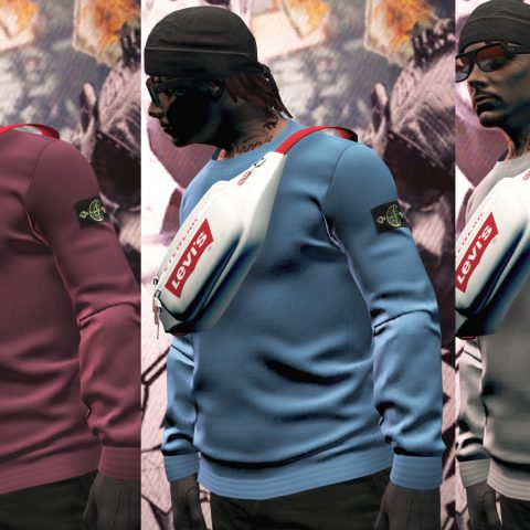 Stone Island Shirt Pack MP Male [SP / FiveM] – GTA 5 mod