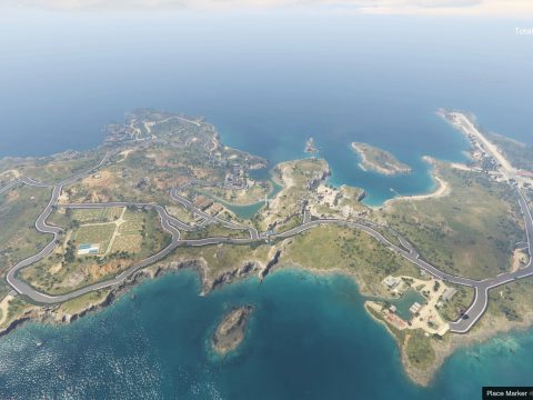 Asphalt roads on Cayo Perico [Menyoo] 1.0